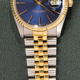 1989 Rolex Datejust 16233 Blue Dial