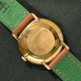 Omega Deville Solid Gold Shimmer Dial With Warranty Card