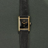 Cartier Tank Must De Cartier Black Dial With Original Strap and Buckle MINT