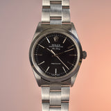 Rolex Air King 14000 Black Dial With Box