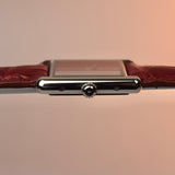 Cartier Tank Must De Burgundy Box and Papers WSTA0054