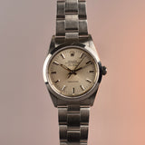 1990 Rolex Air King 14000 Warm Silver Dial with Box and Papers