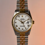 1995 Rolex Datejust 16233 White Roman