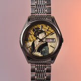 1970s Seiko Lord Matic Ukiyo-E “Lady Under Umbrella” 5606-7072
