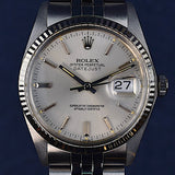 Rolex Datejust 16014 Silver Dial Service Card and Unpolished