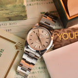 1990 Rolex Air King 14000 Warm Silver Dial with Box and Papers