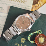 Rolex Air King 14000 Salmon Dial With Box and Papers