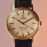 1971 Omega Seamaster De Ville Solid Gold Senior NYLIC w/ Box