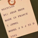Westclox 75071 Vietnam War & Original Tag