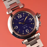 Cartier Pasha Big Date Blue Dial