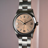 Rolex Air King 14000 Salmon Dial With Box and Papers