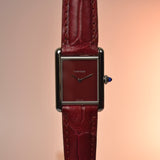 Cartier Tank Must De Burgundy Box and Papers WSTA0054