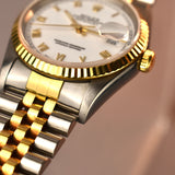 1995 Rolex Datejust 16233 White Roman