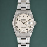 2000 Rolex Datejust 16220 Ivory Arabic Anniversary