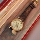 1971 Omega Seamaster De Ville Solid Gold Senior NYLIC w/ Box