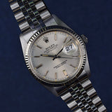 Rolex Datejust 16014 Silver Dial Service Card and Unpolished