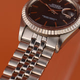 Rolex Datejust ref 1603 Matte Black