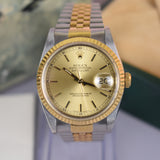 1989 Rolex Datejust 16233 Champagne Dial Box and Papers