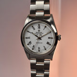 1991 Rolex Air King 14000 White Roman Dial