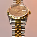1996 Rolex Datejust 16233 Champagne Roman Complete Set