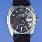 Rolex Datejust ref 1601 Matte Black