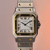 1980s Cartier Santos Carree Spider dial