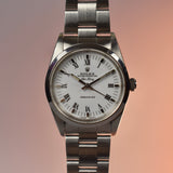 1991 Rolex Air King 14000 White Roman Dial