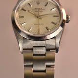 1990 Rolex Air King 14000 Warm Silver Dial with Box and Papers