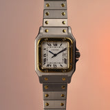 1980s Cartier Santos Carree Spider dial