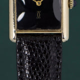 Cartier Tank Must De Cartier Black Dial Manual Winding