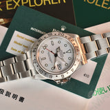 Rolex Explorer 16570 Polar with Box, booklets and Service Papers