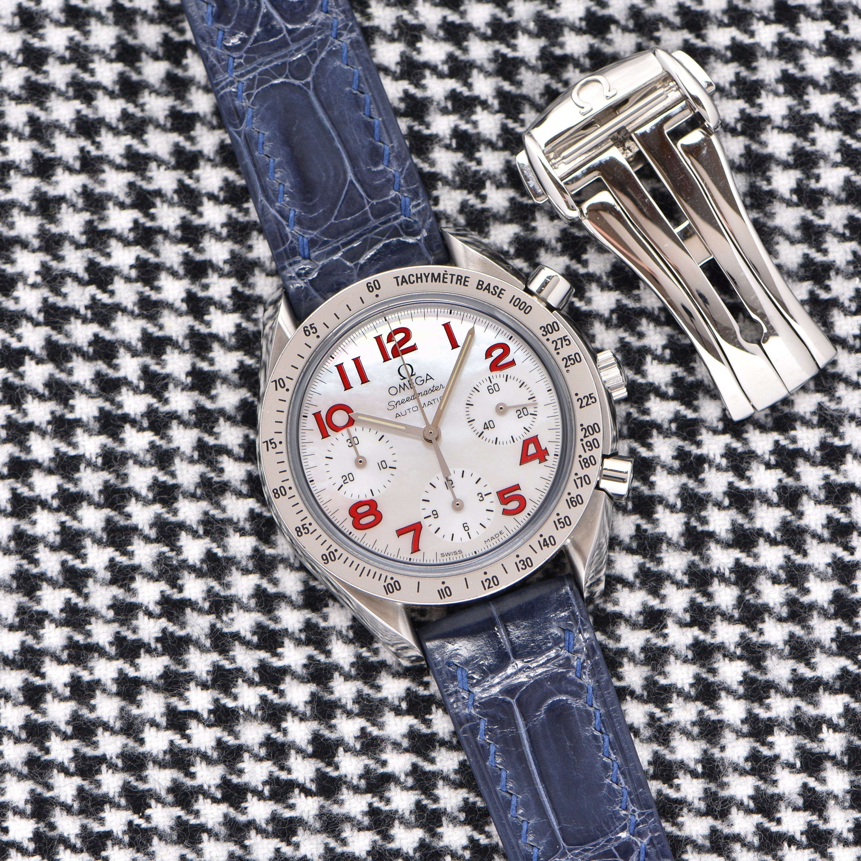1998 Omega Speedmaster Mother Of Pearl & Red Arabics (Ref. 3534.79