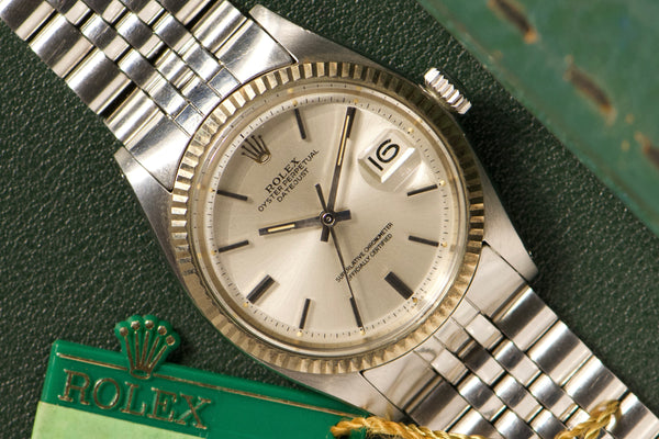 1972 Rolex Datejust 1601 Silver Dial With Box & Hangtags