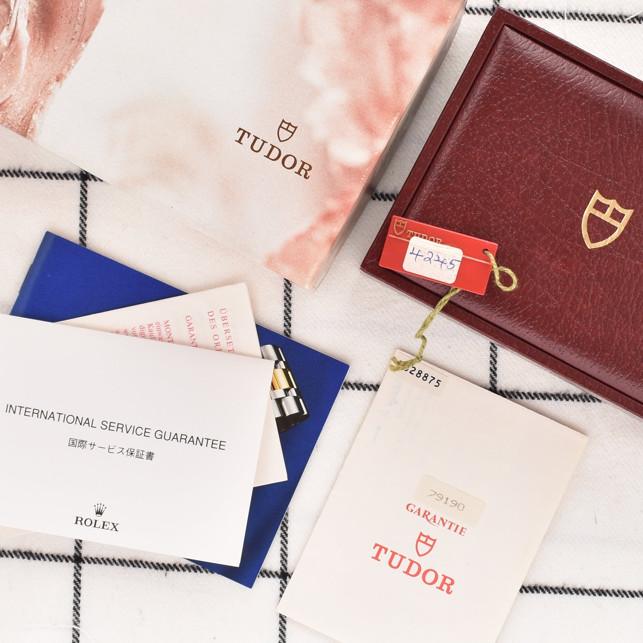 1995 Tudor Submariner Blue Dial - Complete Set & Service Papers