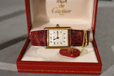 Cartier Tank 'Must De' Breguet Dial With Box and Hangtag