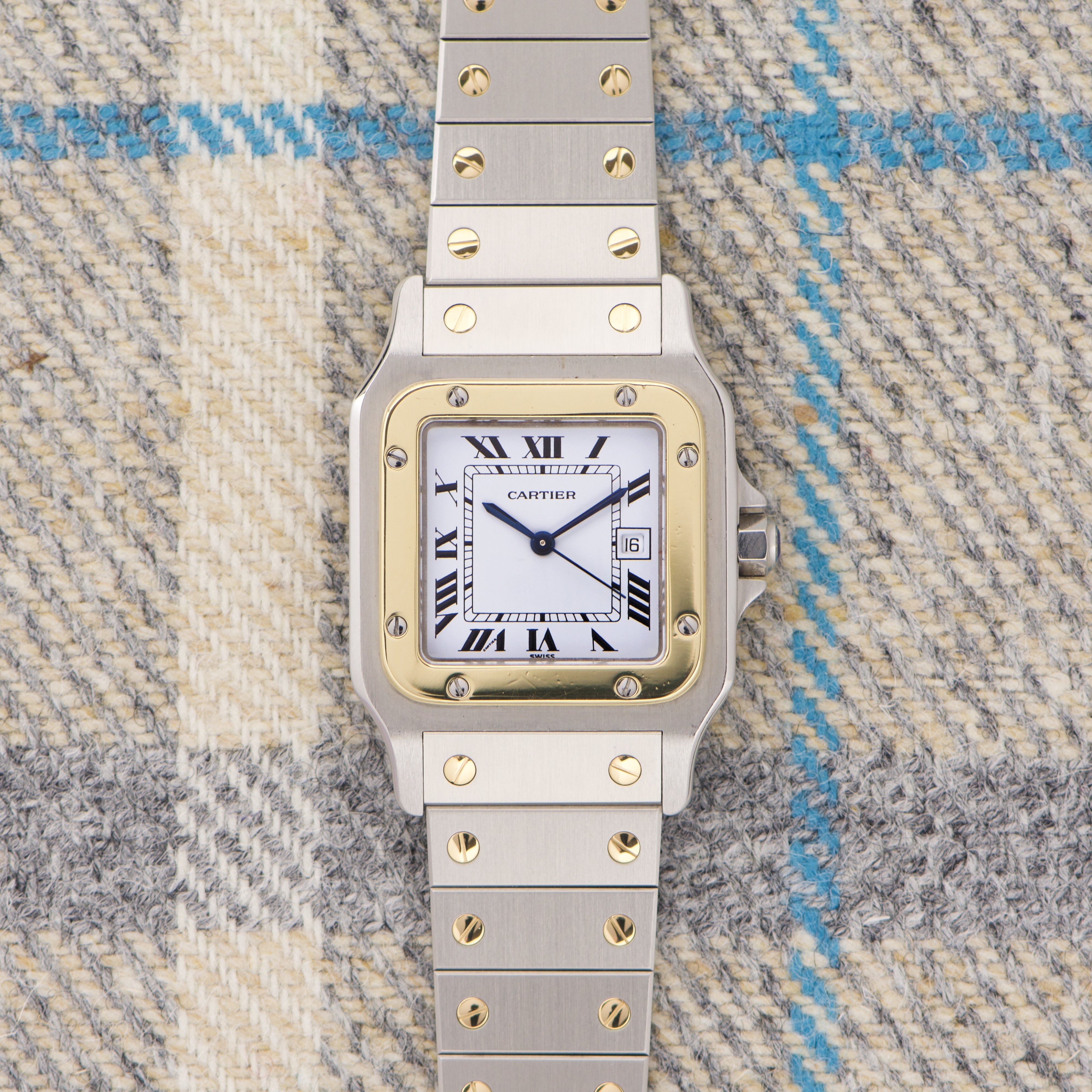 【Cartier】santos de Cartier LM コマ2つ Cartier Santos Carree Two Tone (Ref. 2961) – Huntington Company