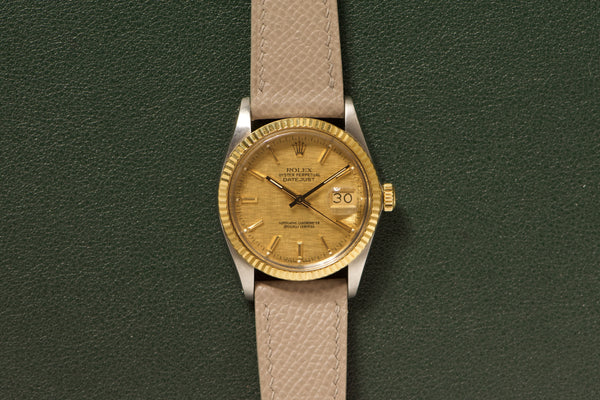 Rolex Datejust 16013 Linen Dial With Rolex Buckle