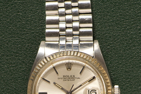 1972 Rolex Datejust 1601 Silver Dial With Box & Hangtags