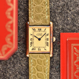 1998 Cartier Must De Tank Classic Roman - Box & Papers (Ref. 1615)