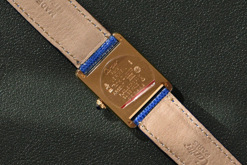 NOS 1996 Cartier Tank Must De Cartier Tri-Metal Roman Complete Set **UNWORN**