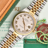 2001 Rolex Datejust Two-Tone Pyramid Dial - Box & Papers