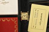 1978 Cartier Tank 'Must De' Lemon Roman Complete Set - Original  Owner