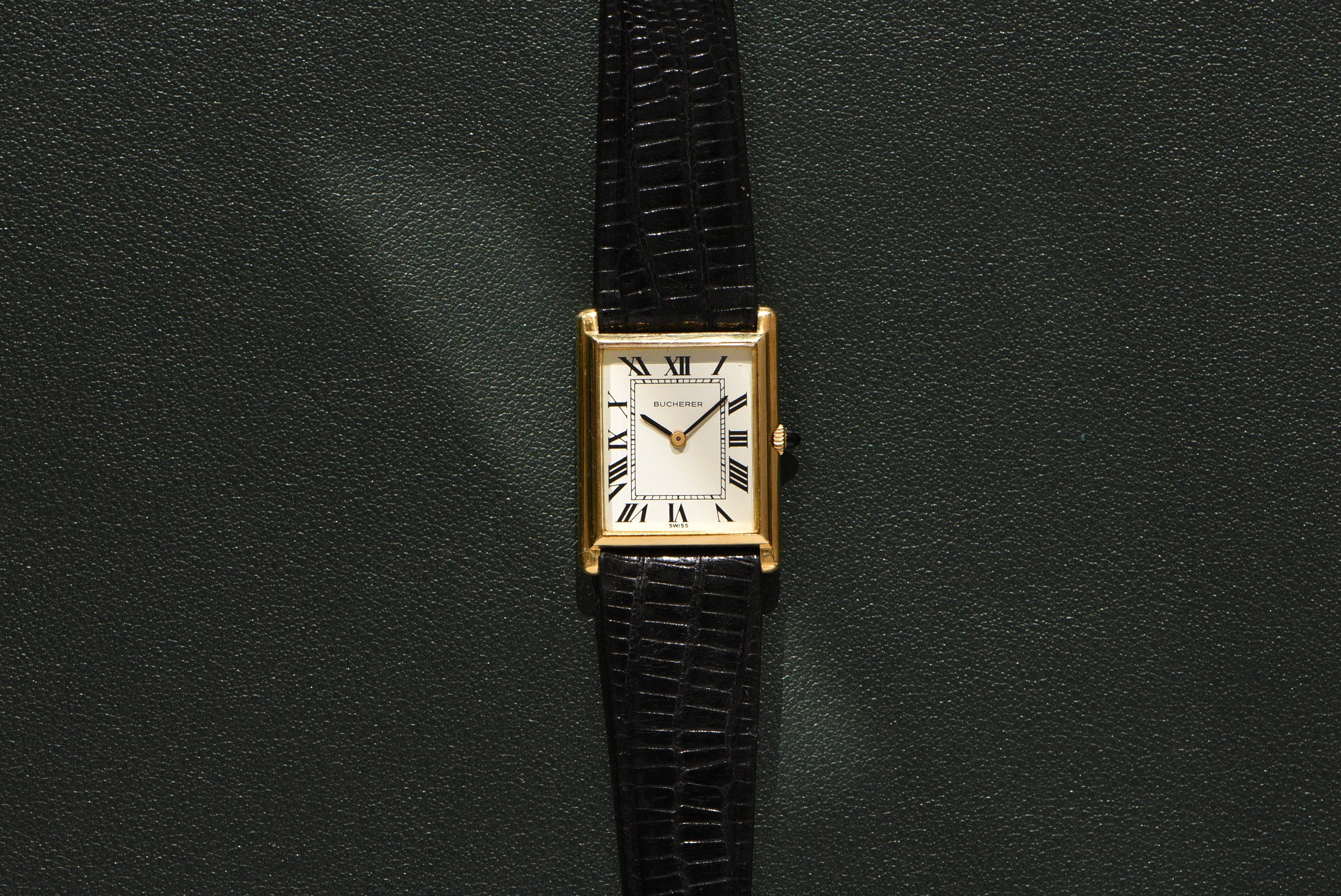 Bucherer Tank Jumbo 18k Solid Gold Huntington Company