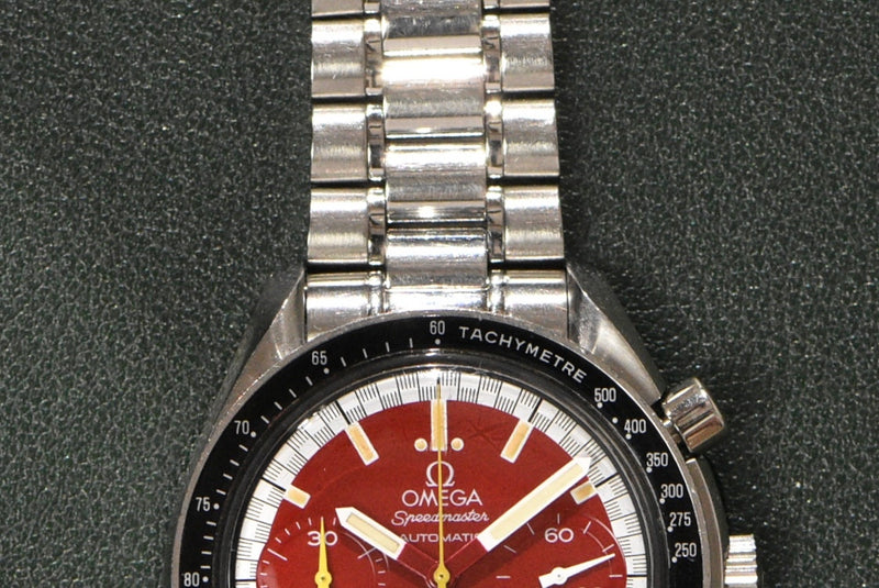 1999 Omega Speedmaster 3510.61 Red Schumacher Complete Set