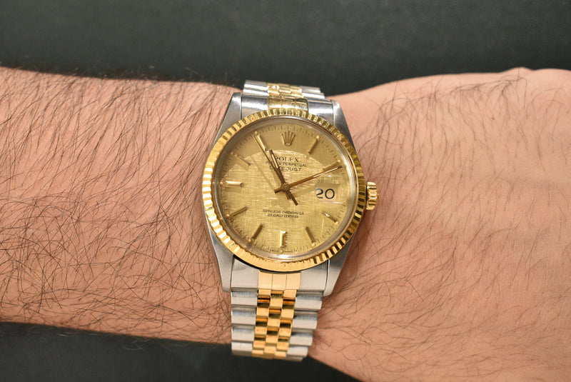 1987 Rolex Datejust 16013 Linen DIal With A Complete Set
