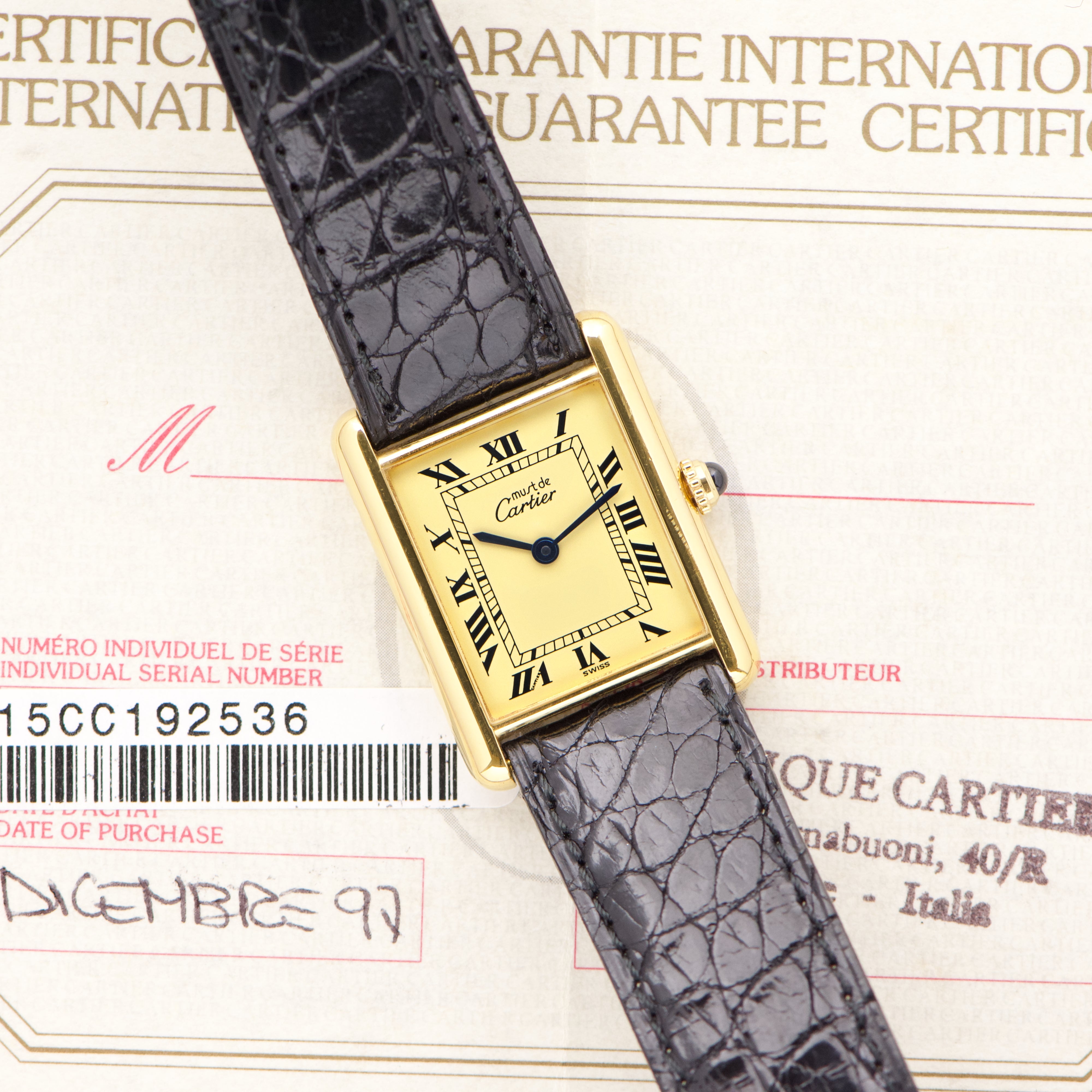 Cartier Must De Tank - New Old Stock Set (Ref. 1615) – Huntington