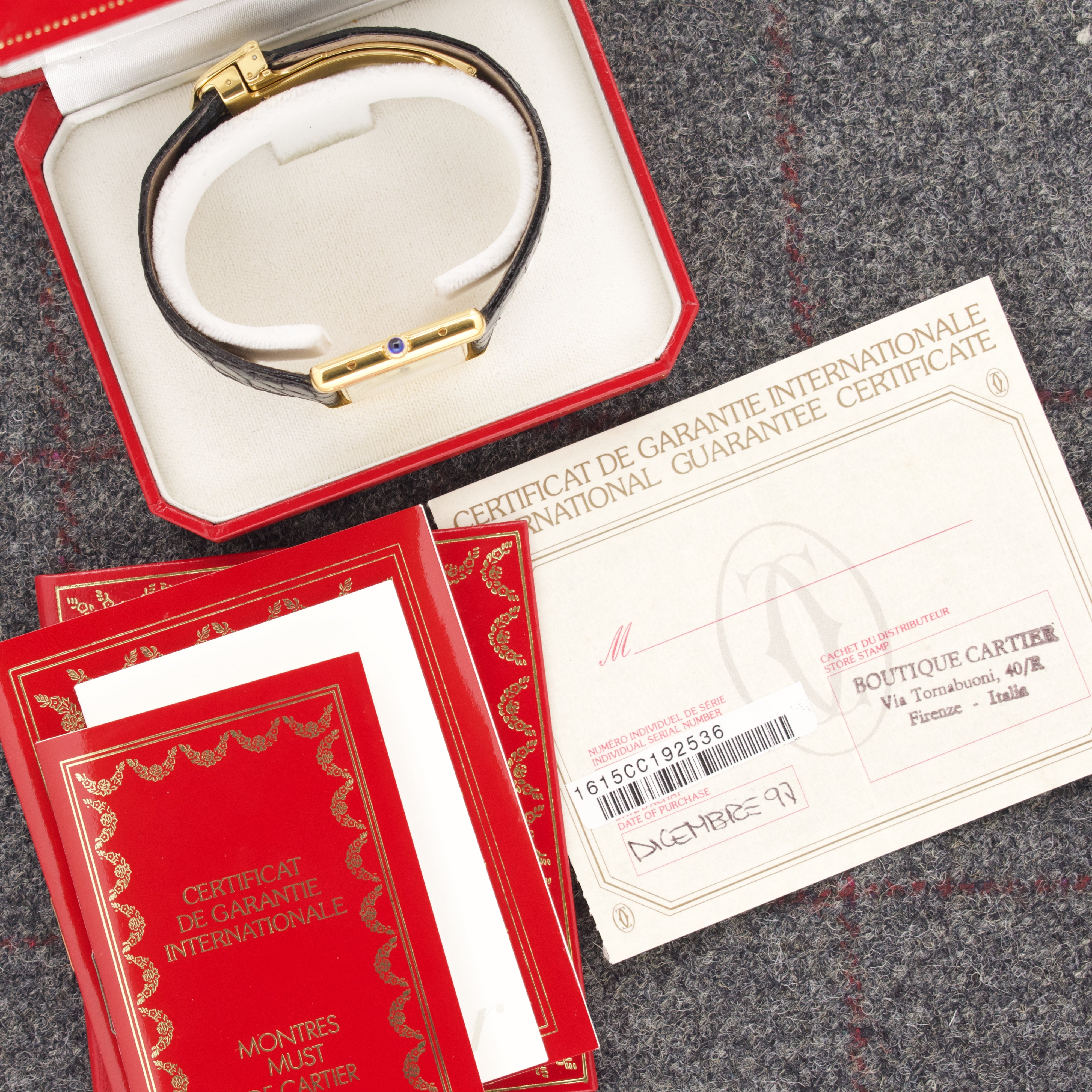 Cartier Must De Tank - New Old Stock Set (Ref. 1615) – Huntington