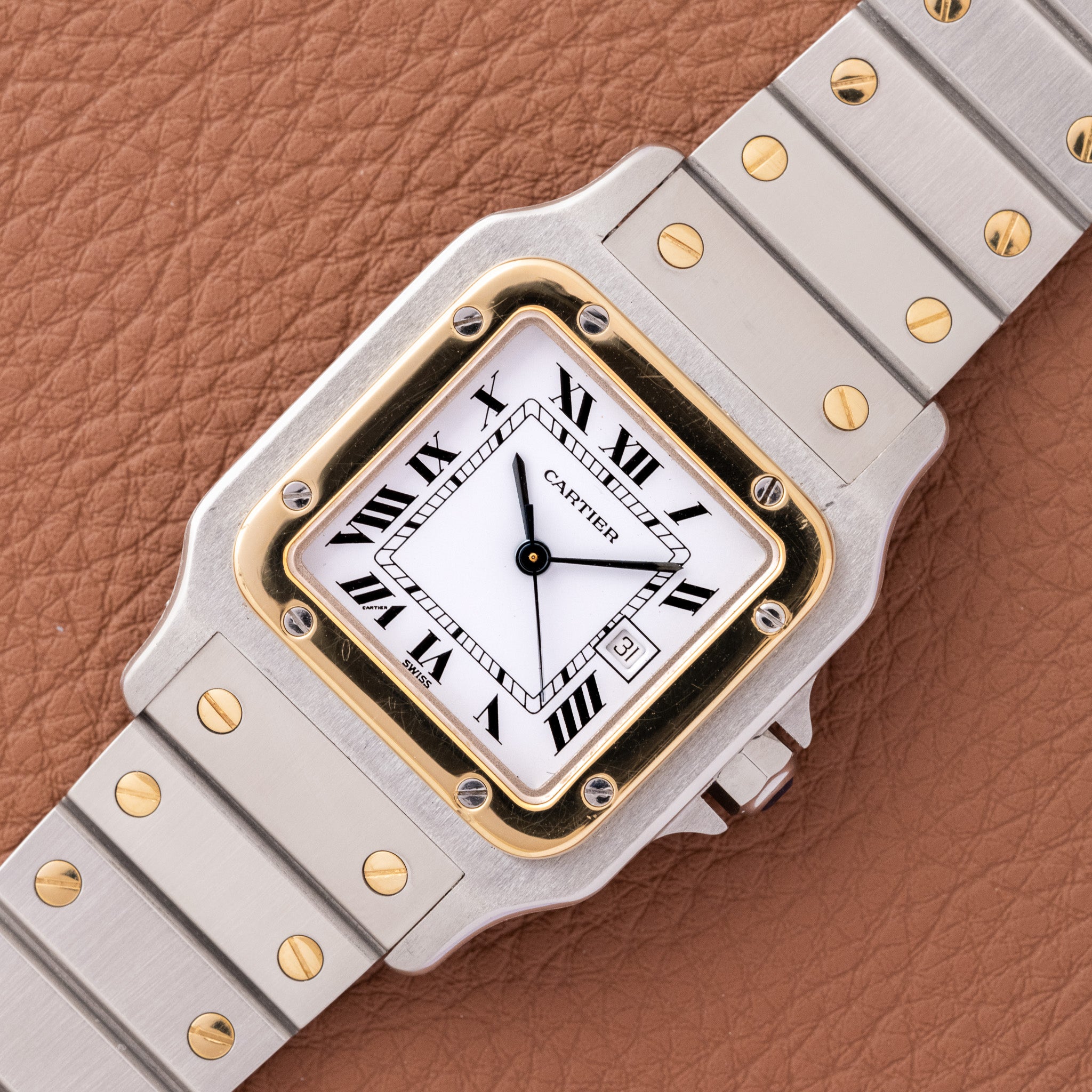 1980s Cartier Santos Carree Two Tone (Ref. 2961) – Huntington Company
