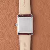 2023 Cartier Tank Must Burgundy Red Dial - Box & Papers (Ref. WSTA0054)