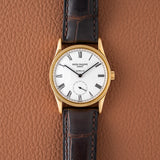 1990s Patek Philippe Gold Calatrava Gübelin-Signed (Ref. 3796D)